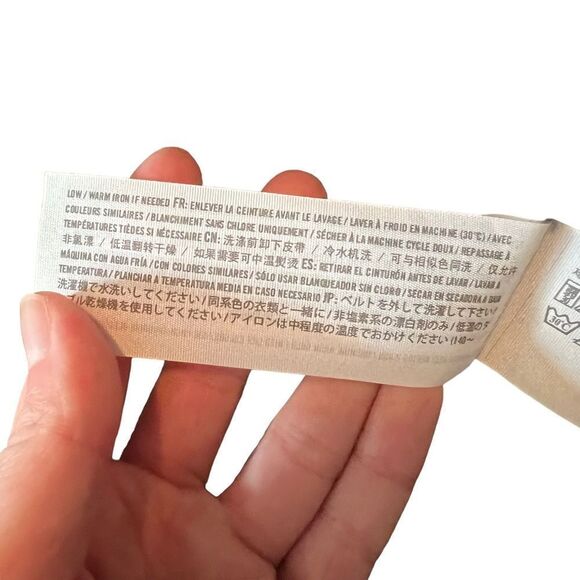 Hollister black drape belted coat. Size large - Picture 5 of 11